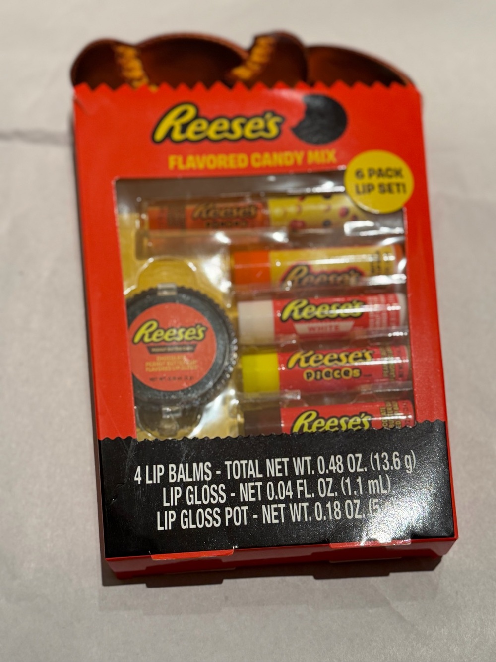 Flavored Candy Mix Lip Balm Set - Red/Yellow